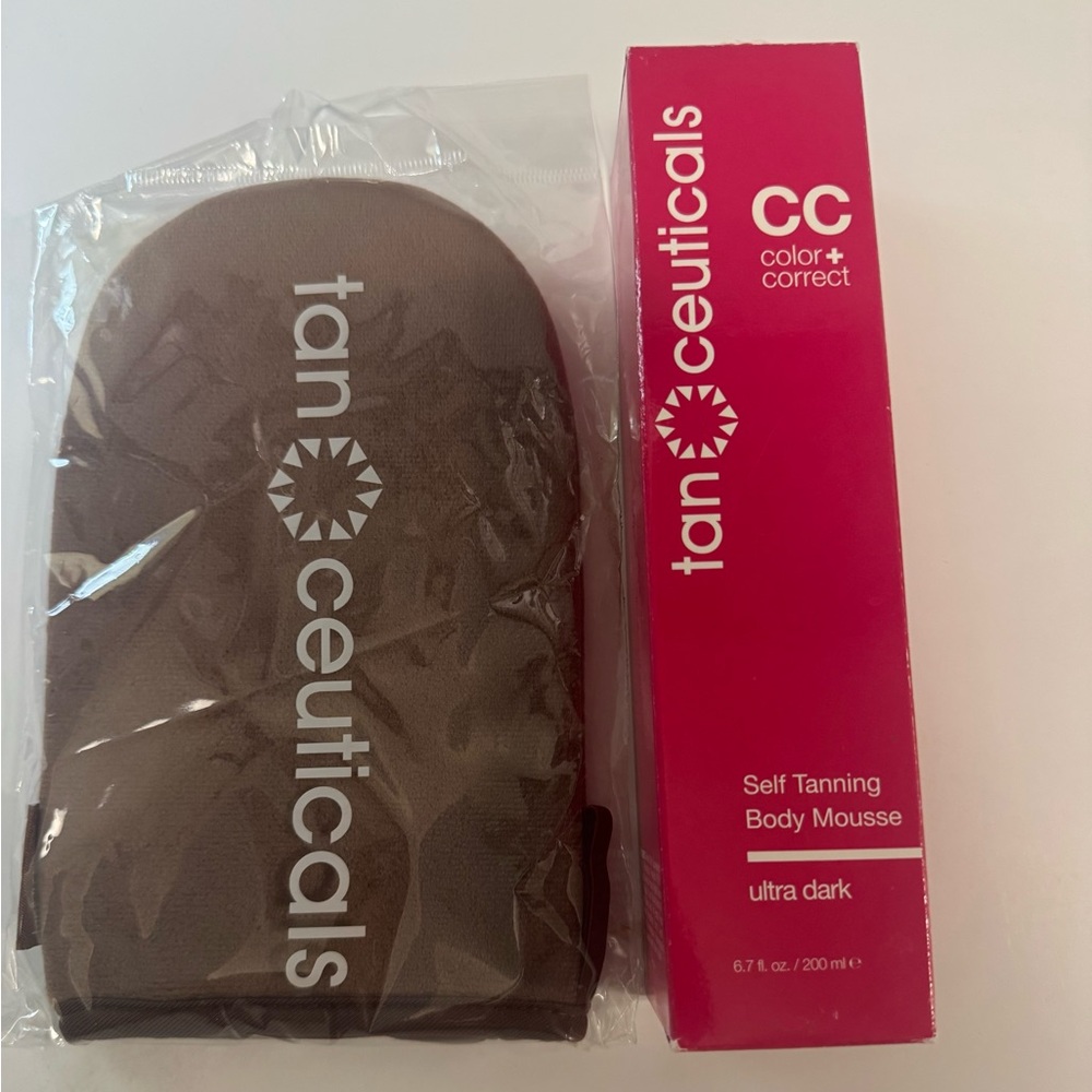 Tanceuticals CC Self Tanning Body Mousse, Ultra Dark +mitt